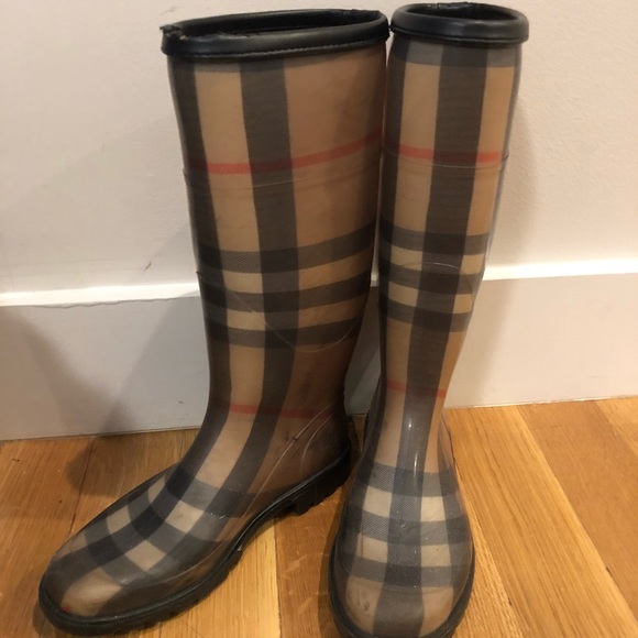 Burberry signature Plaid Nova Check Rainboots - Picture 2 of 5